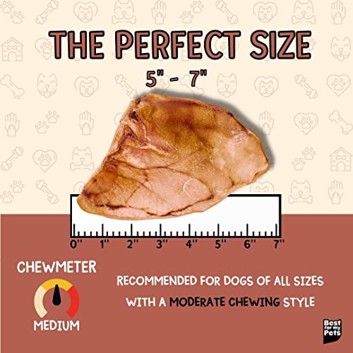 Pig Ears for Dogs (Whole, 30 Pack) by Best For My Pets